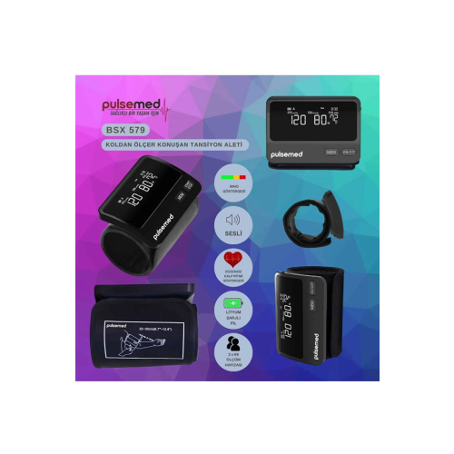 PULSEMED TANSİYON ALETİ BSX579 KOLDAN ÖLÇER KONUŞAN
