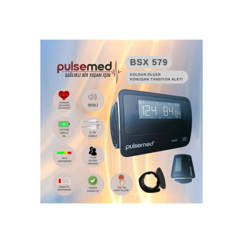 PULSEMED TANSİYON ALETİ BSX579 KOLDAN ÖLÇER KONUŞAN