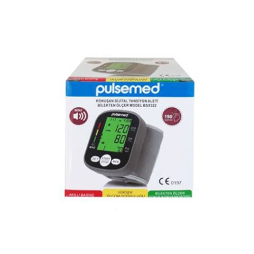 PULSEMED DİJİTAL GRİ TANSİYON ALETİ BSX322 BİLEK TİPİ KONUŞAN