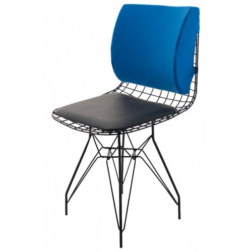 ERGO FOAM BEL YASTIĞI VİSCO SİYAH/MOR/MAVİ 36X10X33CM